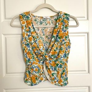 Floral Sleeveless Blouse